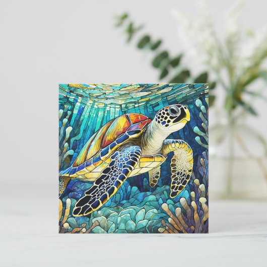 Hawaïaanse aloha kunst kaart blanco terug (Staand voorkant)