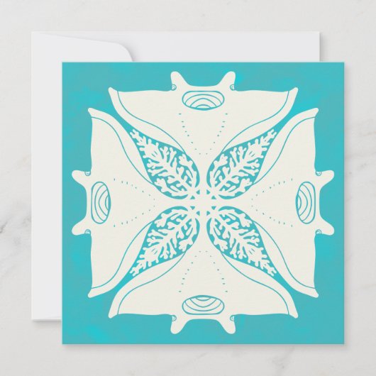 Hawaiaanse aloha kunstkaart blanco achterkant (Voorkant)