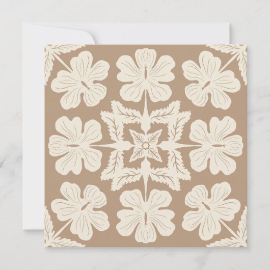 Hawaiaanse aloha kunstkaart blanco achterkant (Voorkant)