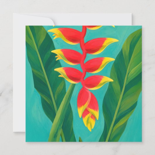Hawaiaanse aloha kunstkaart blanco achterkant (Voorkant)