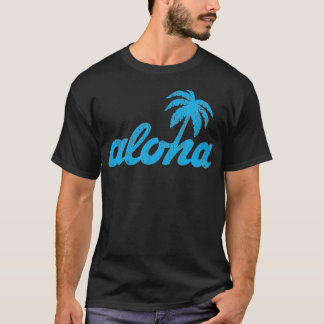 Hawaïaanse Aloha palmboom stijl T-shirt