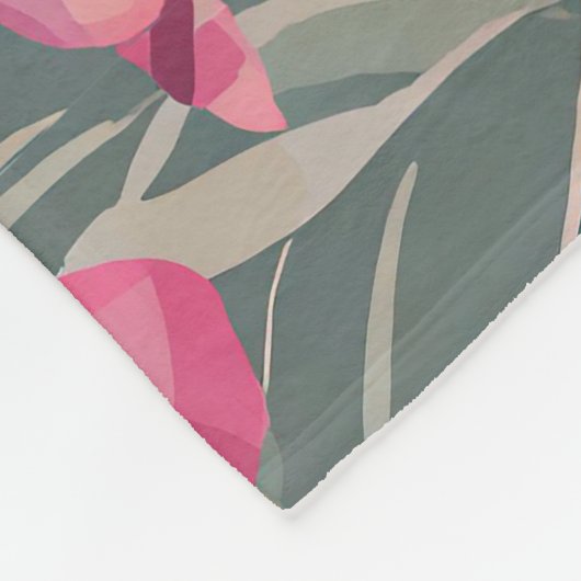 Hawaïaanse aloha print fleece deken (Hoek)