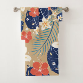 Hawaïaanse Aloha print Tropisch patroon Bad Handdoek