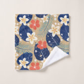 Hawaïaanse Aloha print Tropisch patroon Bad Handdoek (Wasdoekje)