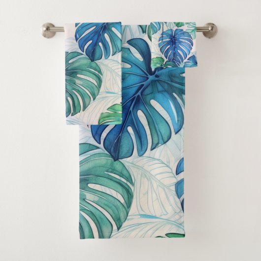 Hawaïaanse Aloha print Tropisch patroon Bad Handdoek (Insitu)