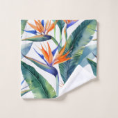 Hawaïaanse Aloha print Tropisch patroon Bad Handdoek (Wasdoekje)