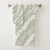 Hawaïaanse Aloha print Tropisch patroon Bad Handdoek (Insitu)