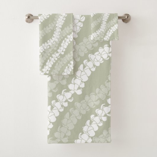 Hawaïaanse Aloha print Tropisch patroon Bad Handdoek (Insitu)