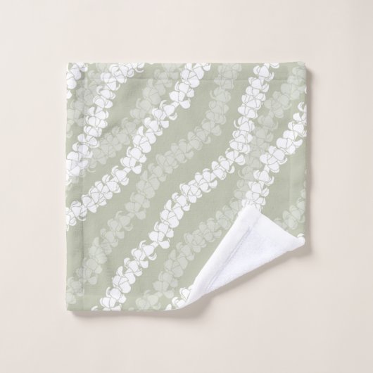 Hawaïaanse Aloha print Tropisch patroon Bad Handdoek (Wasdoekje)