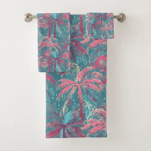 Hawaïaanse Aloha print Tropisch patroon Bad Handdoek (Insitu)
