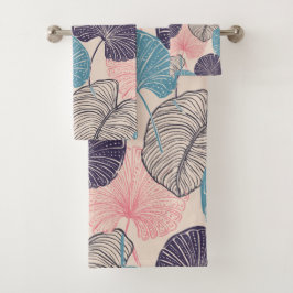 Hawaïaanse Aloha print Tropisch patroon Bad Handdoek