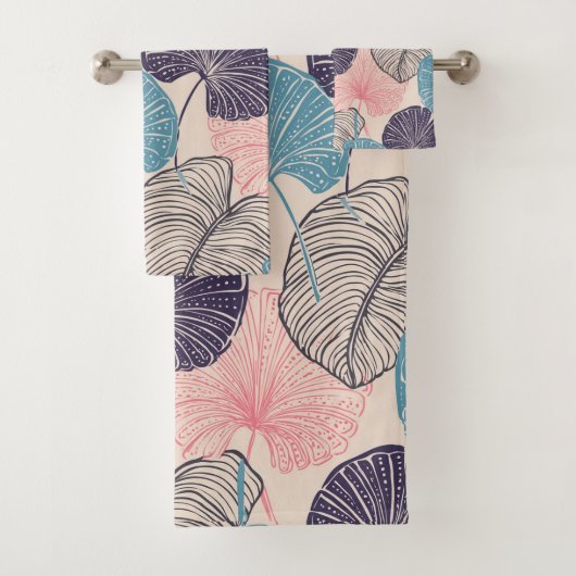 Hawaïaanse Aloha print Tropisch patroon Bad Handdoek (Insitu)