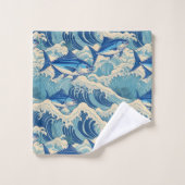 Hawaïaanse Aloha print Tropisch patroon Bad Handdoek (Wasdoekje)