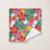 Hawaïaanse Aloha print Tropisch patroon Bad Handdoek (Wasdoekje)