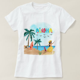 Hawaiaanse Aloha Vibes Boodschappentas T-shirt