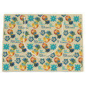 Hawaïaanse ananas en Hibiscus 3 Groot Cadeauzakje (Voorkant)