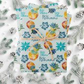 Hawaïaanse ananas en Hibiscus Mele Kalikimaka 2 Inpakpapier Vel
