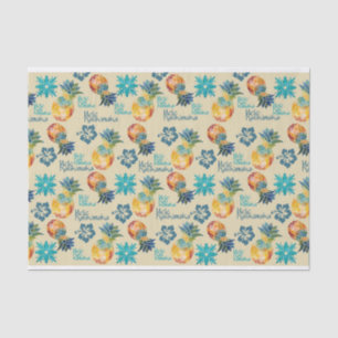 Hawaïaanse ananas en Hibiscus Mele Kalikimaka 3 Tissuepapier