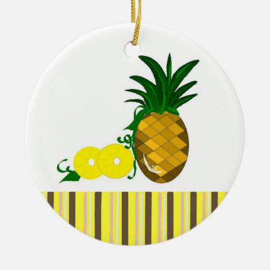 Hawaiaanse Ananas Keramisch Ornament (Voorkant)