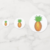 Hawaïaanse Ananas Tropical Island Fruit Hawaii HI Confetti (Achterkanten)