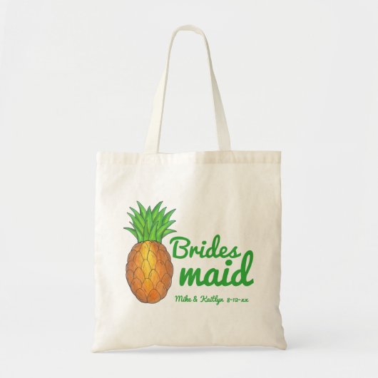 Hawaïaanse Ananas Tropical Island Fruit Hawaii HI Tote Bag (Voorkant)