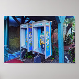 Hawaïaanse betaaltelefoons, Kauai, Hawaï Poster