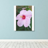 Hawaiaanse Bloem Canvas Afdruk (Insitu (Houten vloer))