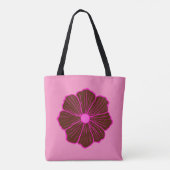 Hawaiaanse Bloem Tote Tas Cadeau (Achterkant)