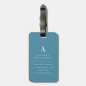 Hawaiaanse Bloemen Bagage Label (Achterkant verticaal)