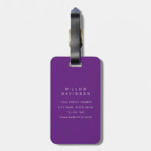 Hawaiaanse Bloemen Bagage Labels (Achterkant verticaal)