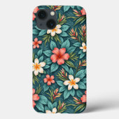 Hawaïaanse bloemen Case-Mate iPhone case (Achterkant)