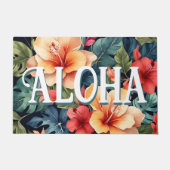 Hawaïaanse Bloemen Deurmat - Aloha Welkom Door Mat (Voorkant)