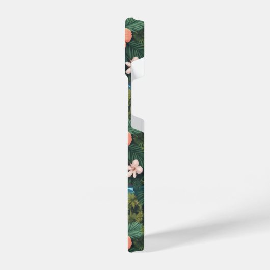 Hawaïaanse bloemen iPhone hoesje (Linkerkant)