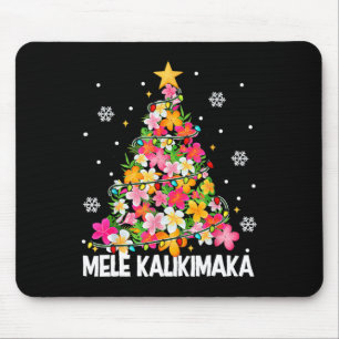 Hawaïaanse Bloemen Kerstboom Mele Kalikimaka Tro Muismat