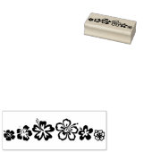 Hawaïaanse bloemen kunststempel rubberstempel (Gestempeld)