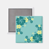 Hawaïaanse bloemen magneten (Voorkant / Achterkant)