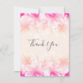 Hawaiaanse Bloemen Platte Bedankkaart Cadeaubon (Voorkant)