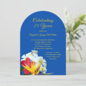 Hawaiaanse Bloemen Verjaardags Beloften Ceremonie  Kaart (Staand voorkant)