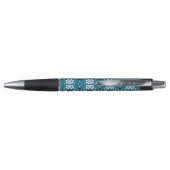Hawaiaanse bloemenprint pen (Achterkant)