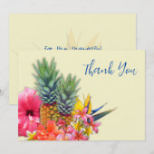 Hawaiaanse Boeket Bedankt Blanco Kaarten (Voorkant / Achterkant)