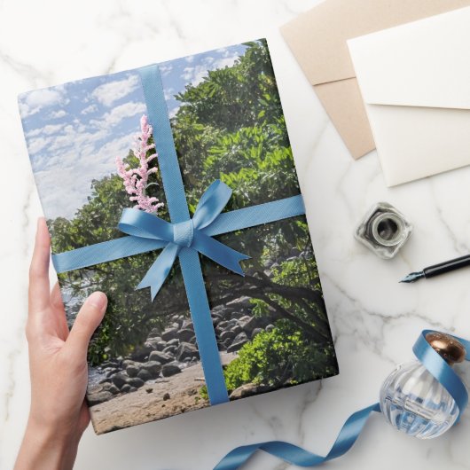 Hawaiaanse boom landschapsfoto cadeaupapier (Geschenken)