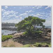 Hawaiaanse boom landschapsfoto cadeaupapier (Vlak)