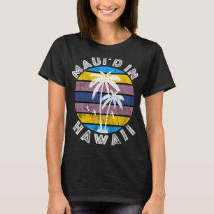 Hawaïaanse bruiloft Mauid in Hawaii huwelijksreis T-shirt
