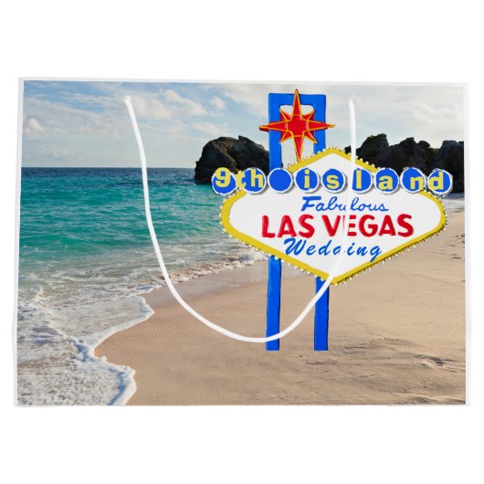 Hawaïaanse bruiloft negende eiland Vegas Groot Cadeauzakje (Achterkant)