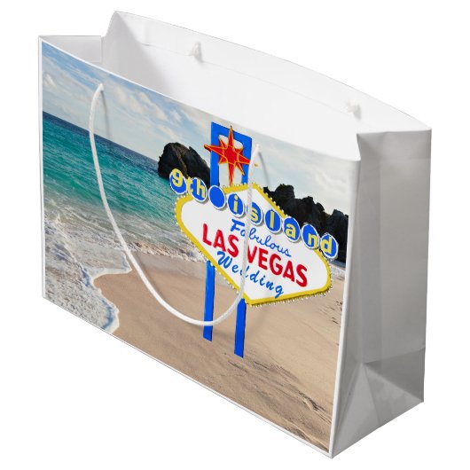 Hawaïaanse bruiloft negende eiland Vegas Groot Cadeauzakje (Achterkant Gekanteld)