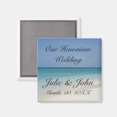 Hawaïaanse bruiloft Save the Date Magneet (Voorkant / Achterkant)