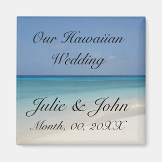 Hawaïaanse bruiloft Save the Date Magneet