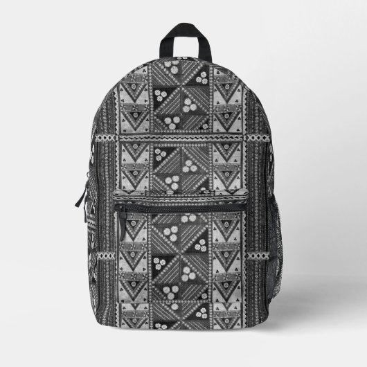 Hawaïaanse bruiloft tapa patroon bedrukte rugzak (Voorkant)