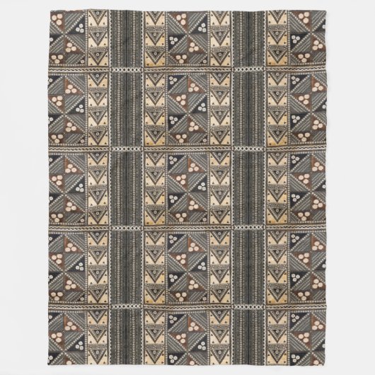 Hawaïaanse bruiloft tapa patroon fleece deken (Voorkant)