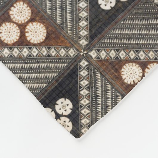 Hawaïaanse bruiloft tapa patroon fleece deken (Hoek)